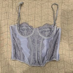 Urban Outfitters Out From Under Modern Love Corset - purple blue corset bustier